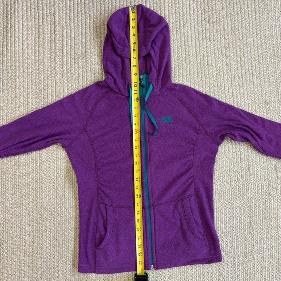 The North Face Women’s Small Purple Fleece Hoodie Jacket Full Zip Hooded - Picture 10 of 12
